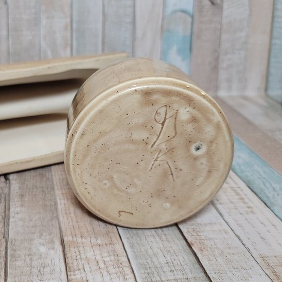 Cute Handmade Ceramic Cactus Design Napkin Holder and Jar/Mini Bowl - Picture 10 of 10